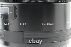 Exc+5 Sigma Af Macro 90mm F/2.8 Focus Unique Pour L'objectif De Caméra Nikon Japon