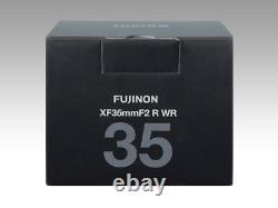 Fujifilm Fujinon Lentille À Foyer Unique Xf 35mm F2 R Wr B (noir) Nouveau Dans Box Dhl Fast
