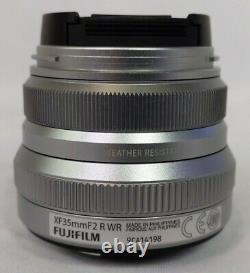 Fujifilm Fujinon Objectif Monofocus Xf 35mm F2 R Wr Argent Pas De Boîte