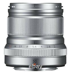 Fujifilm Lentille Téléphoto Moyenne Monofocus Xf50mmf2 R Wr S Argent Caméra