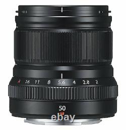 Fujifilm Mono Focus Moyen Téléphoto Lens Xf50mmf2 R Wr B Noir 50mm Nouveau