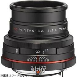 Hd Pentax-da 70mm F2.4 Limité Téléphoto Lens Monofocus Black K Mount F/s Jp
