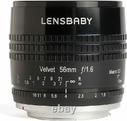 Lensbaby Velvet 56 56mm F1.6 Lens Pentax K Monture Du Japon Nouvelle Livraison Gratuite