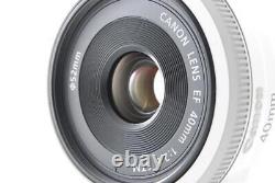 Lentille Monofocus Canon Ef 40mm F2.8 Stm Blanc Utilisé Du Japon
