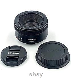 Lentille Monofocus Canon Ef50mm F1.8 Stm Compatible Pleine Taille Ef5018stm (utilisée)