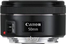 Lentille Monofocus Canon Ef50mm F1.8 Stm Correspondance Full Size Ef5018stm