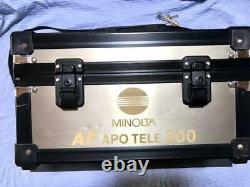 Minilta Super Téléobjectif Objectif Monofocus 300mm F2.8 Avec Boîtier En Aluminium