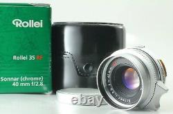 N Mint Rollei Sonnar 40mm F/2.8 Hft L39 Ltm Leica Mount Avec Adaptateur Japon