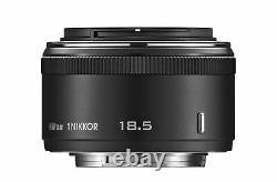Nikon 1 Lens Monofocus Nikkor 18.5mm F / 1.8 Noir Format CX Du Japon Dhl
