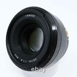 Nikon 1 Nikkor 32mm F/1.2 Black Single Focus Lens CX Format Seulement Du Japon Utilisé