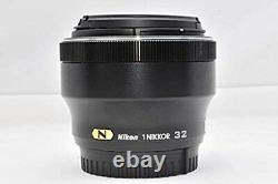 Nikon 1 Nikkor 32mm F/1.2 Black Single Focus Lens CX Format Seulement Du Japon Utilisé