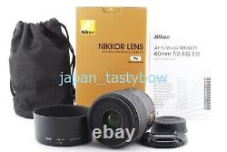 Nikon Af-s Micro 60mm Monofocus Micro Objectif F / 2.8g Ed Taille Complète