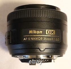 Nikon Af-s Nikkor 35 MM F/1.8g Single Focus Lens Black Livraison Depuis Le Japon