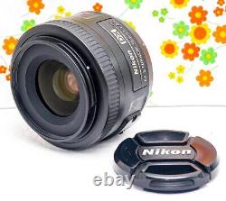Nikon Af-s Nikkor 35mm F/1.8g Lens Monofocus Japon Utilisé Bon État (k)
