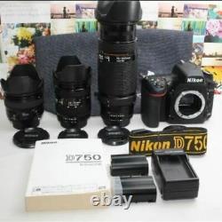 Nikon Avec Batterie De Rechange D750 Monofocus Standard Triple Objectif