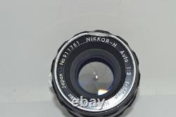 Nikon Fm2 / Caméra De Film T Nikkor-h Auto 1 2 50mm Objectif De Focalisation Unique F/s # 100272