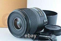 Nikon Monofocus Micro Lens Af-s Micro 60mm F / 2.8g Ed Full Size Nouveau