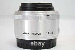 Nikon Objectif De Mise Au Point Unique 1 Nikkor 18.5mm F / 1.8 Argent Nikon CX Format Seulement Utilisé