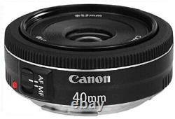Nouveau Canon Objectif Simple Focale Ef40mm F2.8 Stm Compatible 130g Du Japon