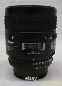 Objectif À Simple Angle Numéro De Modèle Ai Af Micro Nikkor 60mm F2.8d Nikon