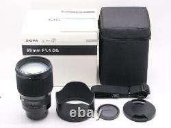 Objectif AF à focale fixe Near Mint SIGMA Art 85mm F/1.4 DG HSM pour monture Sony E