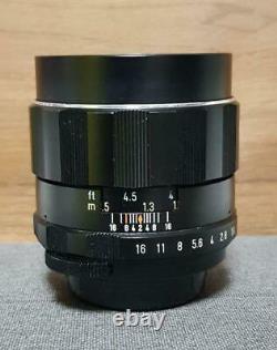 Objectif Caméra Pentax Super Multi Coated Takumar 85mm F1.4 M42 Rare Japon Ote432