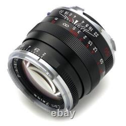 Objectif Carl Zeiss Planar T 50mm F2 ZM pour monture Leica M, noir, mise au point manuelle/focale fixe.