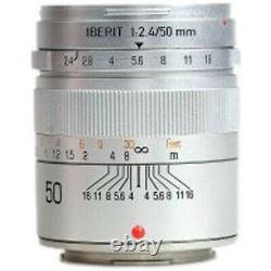 Objectif Des Caméras 50mm/f2.4 Iberit (iberitto) Argent Fujifilm X/objectif De Focalisation Unique