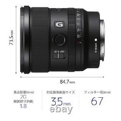 Objectif Des Caméras Fe 20mm F1.8 G Sony E/objectif De Focalisation Unique
