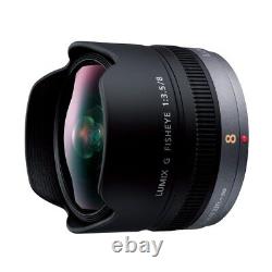 Objectif Fisheye à focale fixe Panasonic pour Micro Four Thirds Lumix G FISHEYE 8mm/F3