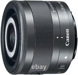 Objectif Macro Canon EF-M28mm F3.5 IS STM pour appareil photo sans miroir SLR compatible avec mise au point unique.