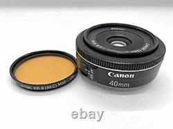 Objectif Monofocus Canon Ef40mm F2.8 Stm Compatible Avec Blacklens Near Mint