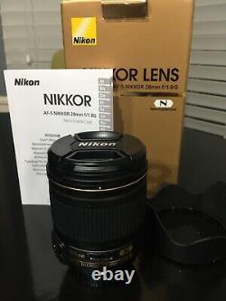 Objectif Monofocus Nikon Af-s Nikkor 28mm F / 1.8g. Mint Condition