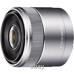Objectif Monofocus Sony E 30mm F3.5 Support Macro Sony E Pour Aps-c Sel30m35 Argent