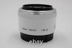 Objectif Unique Nikon 1 Nikkor 18,5mm F / 1.8 Blanc Pour Nikon CX Format Utilisé