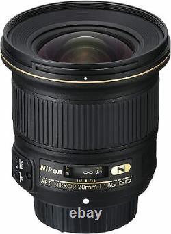Objectif Unique Nikon Af-s 20mm F / 1.8g Ed Afs20 1.8g 20mm F/1.8g