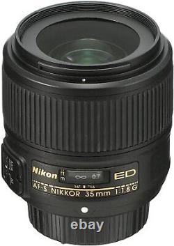 Objectif Unique Nikon Af-s Nikkor 35mm F / 1.8g Ed Compatible Pleine Taille