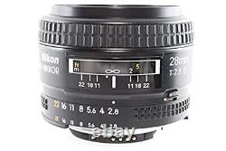 Objectif Unique Nikon Ai Af Nikkor 24mm F/2.8 Full Size Compatible Depuis Le Japon