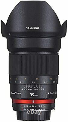 Objectif Unique Samyang 35mm F1.4 Pour Nikon Ae Compatible Pleine Taille
