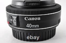 Objectif à focale fixe Canon EF 40 mm f2.8 STM Pancake Mint provenant du JAPON #97