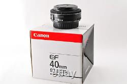 Objectif à focale fixe Canon EF 40 mm f2.8 STM Pancake Mint provenant du JAPON #97