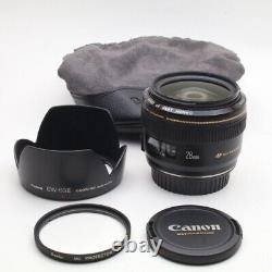 Objectif à focale fixe Canon EF28mm F1.8 USM en action