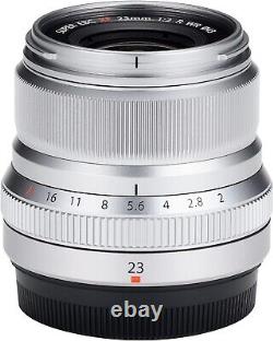 Objectif à focale fixe FUJIFILM Fuji XF 23mm f/2 R WR pour appareil photo X-mount Silver APS-C