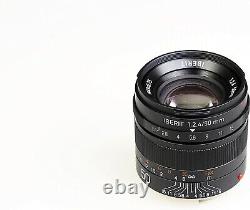 Objectif à focale fixe KIPON IBERIT 50mm f/2.4 Monture Leica M Noir Givré