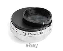 Objectif à focale fixe Lensbaby Trio 28 28 mm F3.5 monture Micro Four Thirds Sweet / Velvet