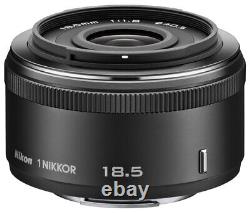 Objectif à focale fixe Nikon 1 NIKKOR 18.5mm f/1.8 noir pour format Nikon CX uniquement JP