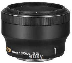 Objectif à focale fixe Nikon 1 NIKKOR 32mm f/1.2 noir pour format Nikon CX seulement (Utilisé)