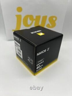 Objectif à focale fixe Nikon NIKKOR Z 40mm f/2 SE Monture Z noir taille complète de JP