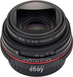 Objectif à focale fixe PENTAX HD DA 21mm F3.2AL Limited Monture K APS-C Noir