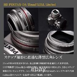 Objectif à focale fixe PENTAX HD DA 21mm F3.2AL Limited Monture K APS-C Noir